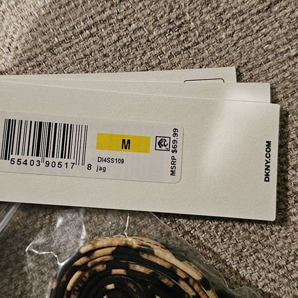 DKNY - Leopard U Wire Shirred Bandeau Swim Set - Picture 12 of 13